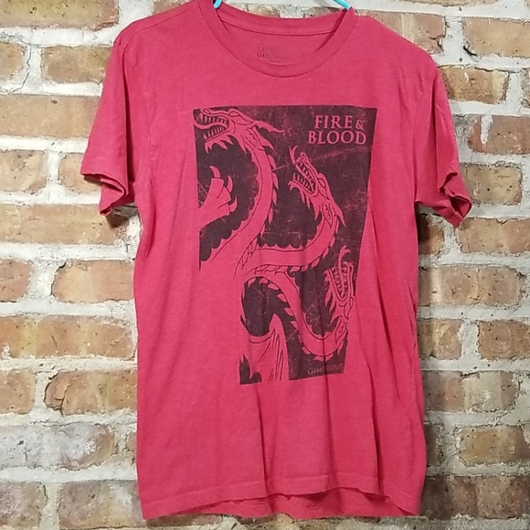 🌲Game of Thrones fire and blood Tshirt - Picture 1 of 4